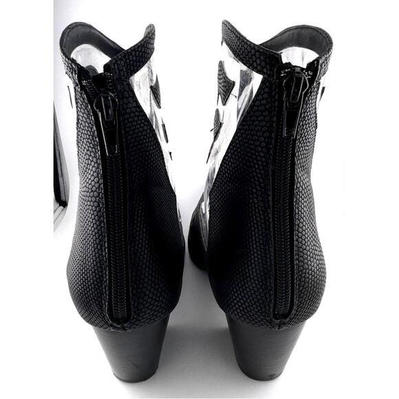 Coconuts by Matisse Faux Leather Black Cowboy Boots Size 9.5M - Picture 4 of 7